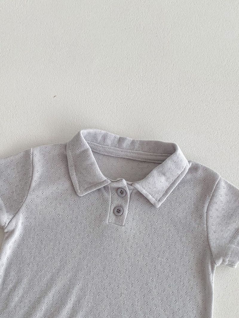 I pantaloncini a maniche corte per neonati e bambini per mamma e bambino si adattano a vestiti striscianti a triangolo cavo semplici e comodi per uscire_voghion.com