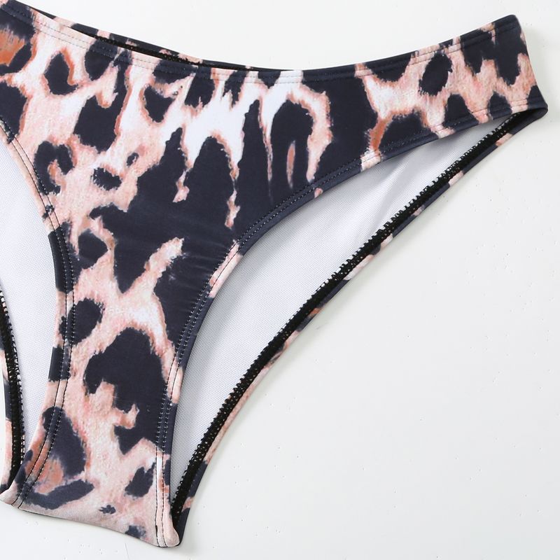 Vêtements pour femmes Nouveau maillot de bain bikini trois pièces à imprimé léopard Maillot de bain sexy pour femme Jupe en mousseline de soie Bikini_voghion.com