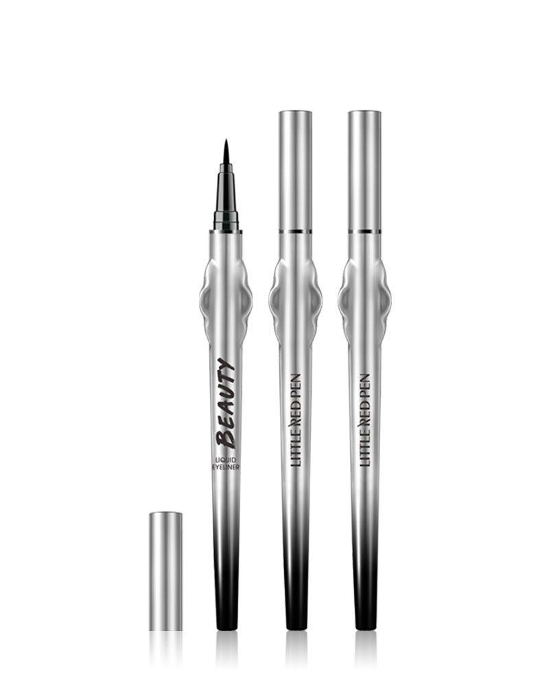 Ombretto e matita combinati, eyeliner liquido nero in penna per occhi, trucco naturale senza sbavature, asciugatura rapida, impermeabile e resistente al sudore._voghion.com