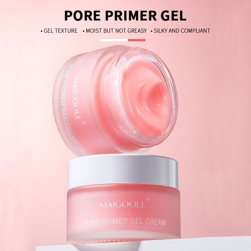 Gelcreme Unsichtbare Poren Langanhaltende feuchtigkeitsspendende Ölkontrolle Gesichtsglättungsgrundierung_voghion.com