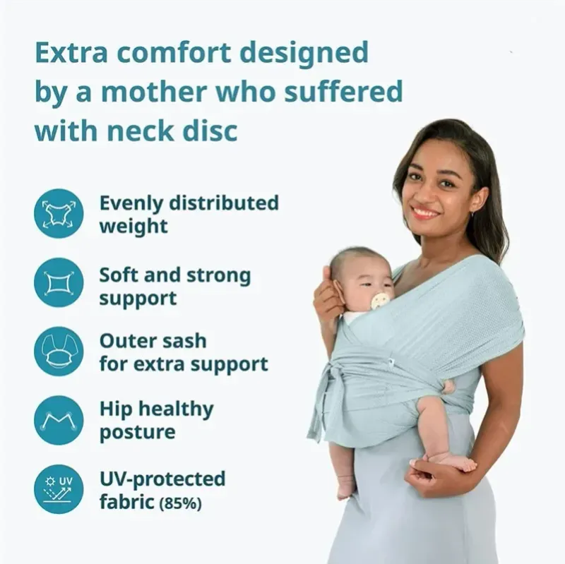 Bērnu pārvadātājs Ergonomisks gurnu sēdekļa pārvadātājs priekšpusē vērsts Ķengurs Zīdaiņu ietīšanas turētājs zīdaiņa siksniņam zīdaiņa gurnu sēdekļa viduklim Mazuļa aprīkojums_voghion.com