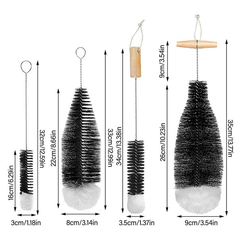 Trinken Weinglas Flasche Tasse Reinigung Soda Stream Flaschen Bürste Mit Buchenholz Griff Glaswaren Gläser Reiniger Küchen Reinigungs Werkzeug_voghion.com
