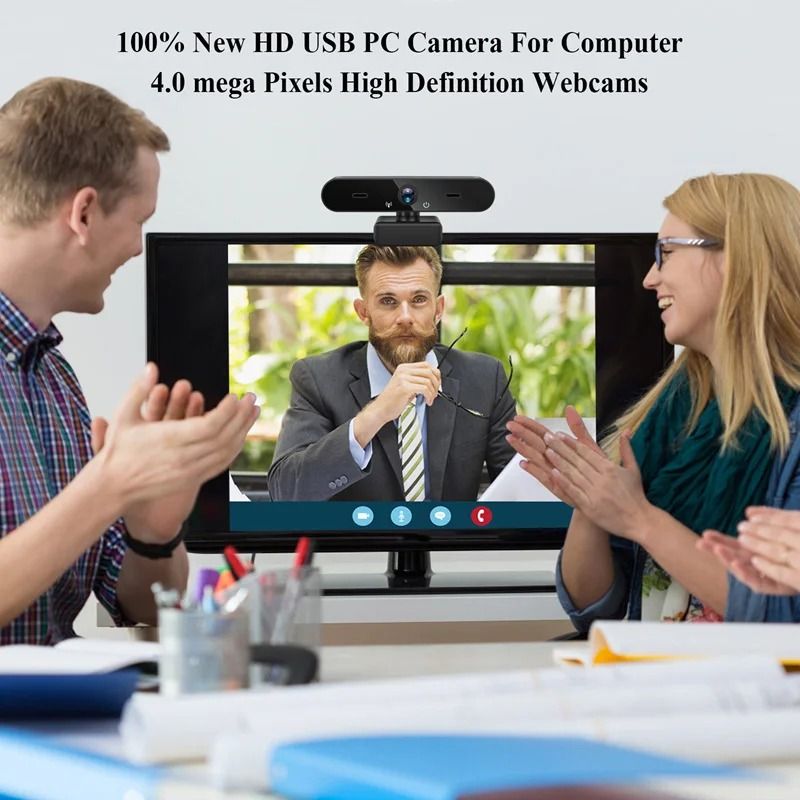 1080P 2K 4K Computer Webcam For Home Video Calling Company Online Meeting 30fps Full HD Microphone Compatible Multiple_voghion.com