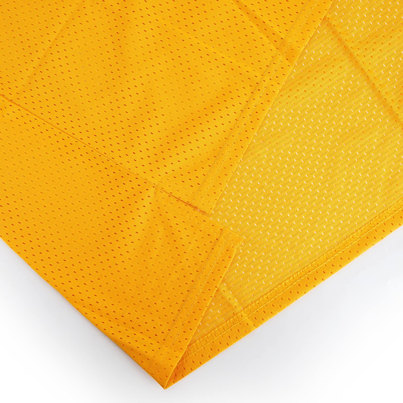 Maillot de basket-ball brodé jaune Bad Boy #72, vêtements de sport respirants en maille_voghion.com