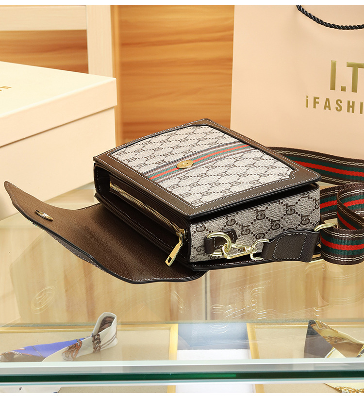 Borsa 2023 nuova borsa tendenza moda piccola folla stampa retrò piccola borsa quadrata borsa a tracolla Messenger di alto livello_voghion.com