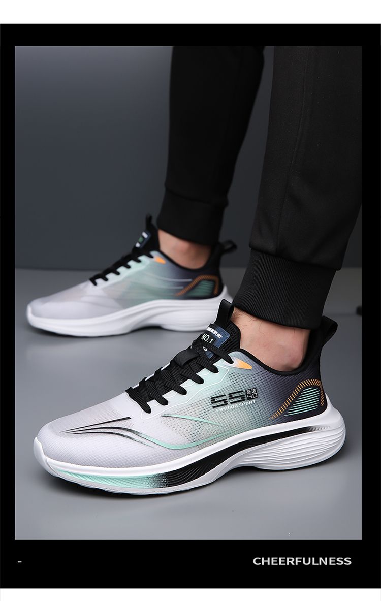 Scarpe da ginnastica estive casual in rete, traspiranti, ultraleggere, da uomo, con suola morbida, antiscivolo, ammortizzanti, per studenti._voghion.com