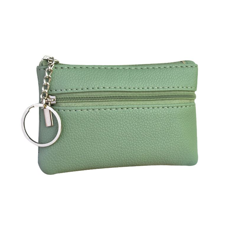 New Style Solid Color Women's Mini Coin Purse Soft Surface Fashionable Cute Small Card Holder Simple Fashion Fresh Key_voghion.com