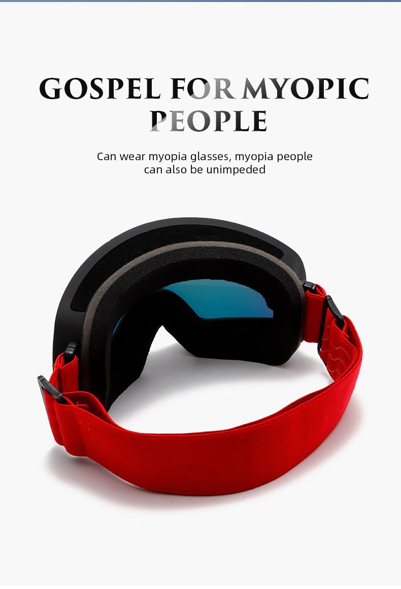 Óculos de proteção antiembaçantes magnéticos de dupla camada para adultos com lentes intercambiáveis, visão noturna cilíndrica e amplo campo de visão_voghion.com