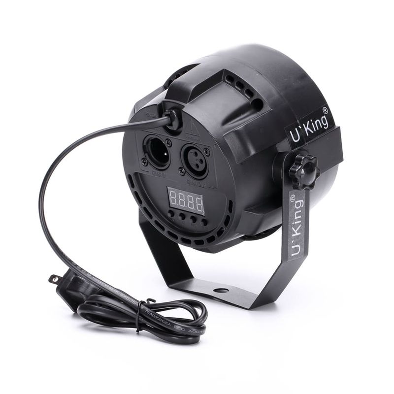 18W RGB 3LED Par Stage Lighting Effect com controle remoto DMX512 Wedding Bar Party Club Show Light_voghion.com