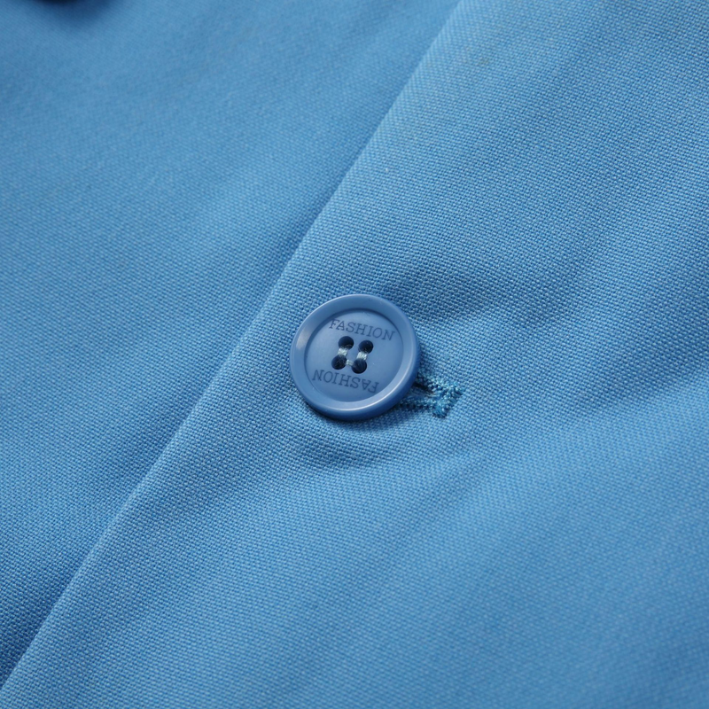 Herrenbekleidung Herren-High-End-Anzug, himmelblau, modisch, schmaler Anzug, Anzug, Hose, weißer Kragen_voghion.com