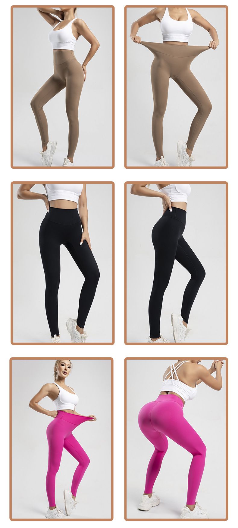 size nude yoga pants, peach beautiful butt pants for women, high waist, abdominal control, sports no T tights_voghion.com