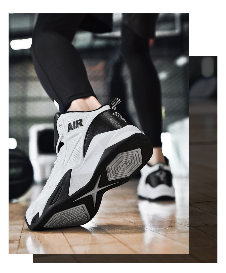 New Basketball Casual Sports Running Mid Top Large Size Combat Shoes, 46 47 48_voghion.com