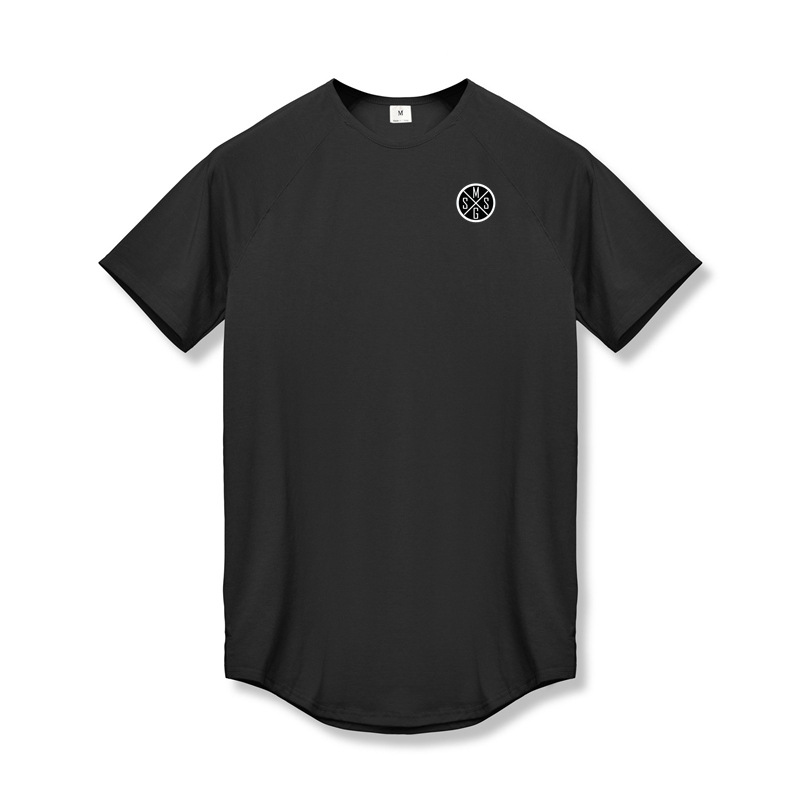 Men's sports tights basketball running top elastic T-shirt_voghion.com