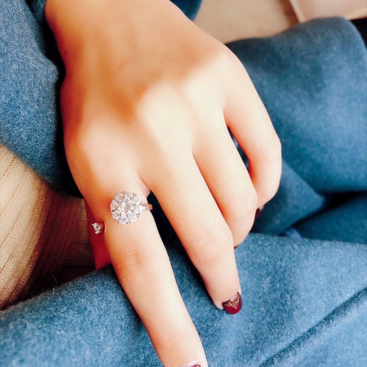 Amuleto tailandese Bangya cubano Anello rotante in argento sterling tempestato di diamanti Jingtai Mofo Taige_voghion.com