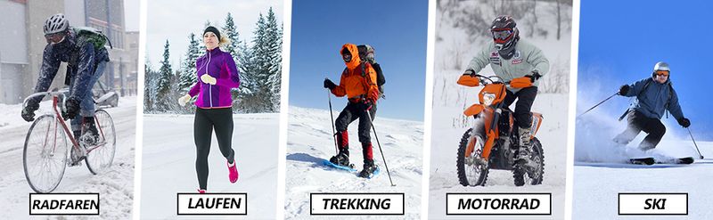 ROCKBROS Halbbalaclava Winter Sturmhaube Schal Multifunktionstuch Fahrradschal_voghion.com