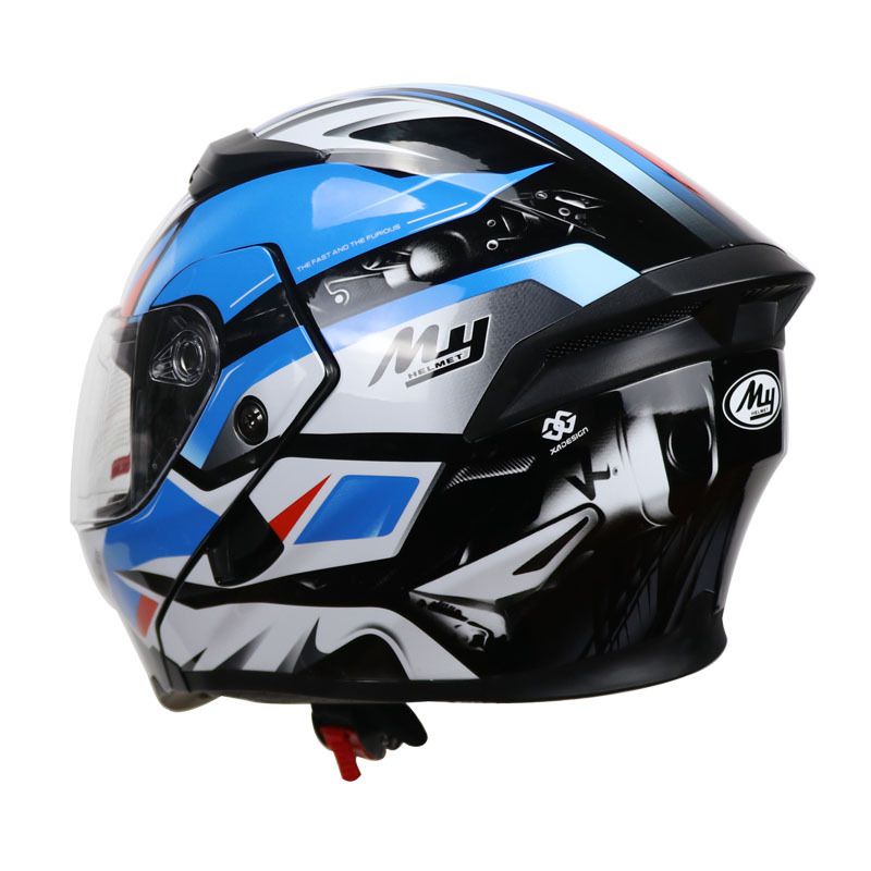 3c certifikovaná vyklápěcí přilba s dvojitým sklíčkem Pánská motocyklová přilba Motocyklová bezpečnostní čepice na hlavu Dámská Four Seasons Winter Bluetooth Machine_voghion.com