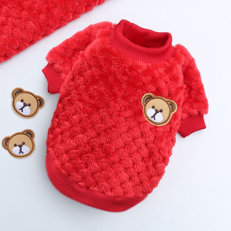 Ropa para perros pequeños y grandes, ropa para gatos, otoño e invierno, nuevos suministros para mascotas, ropa de vellón, método, cubo, ropa de dos patas, cuadros_voghion.com