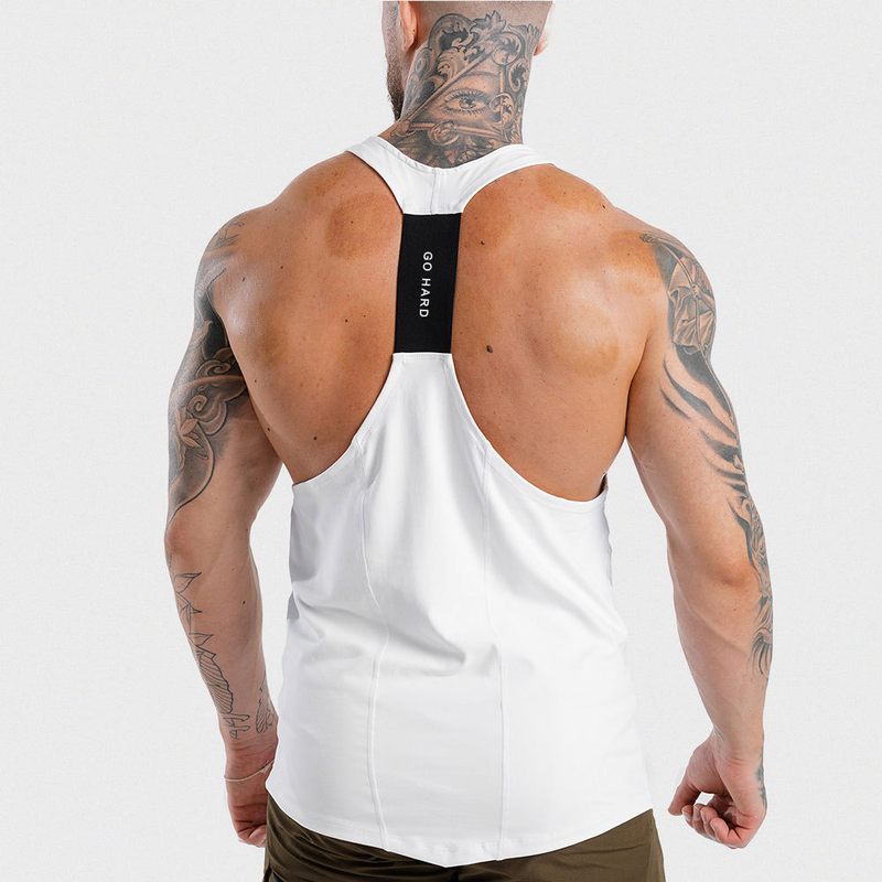 Muscle Fitness Male Brother Sommer Sport Freizeit Elastisch Quick Dry Blank Light Plate No Splice Tank Top_voghion.com
