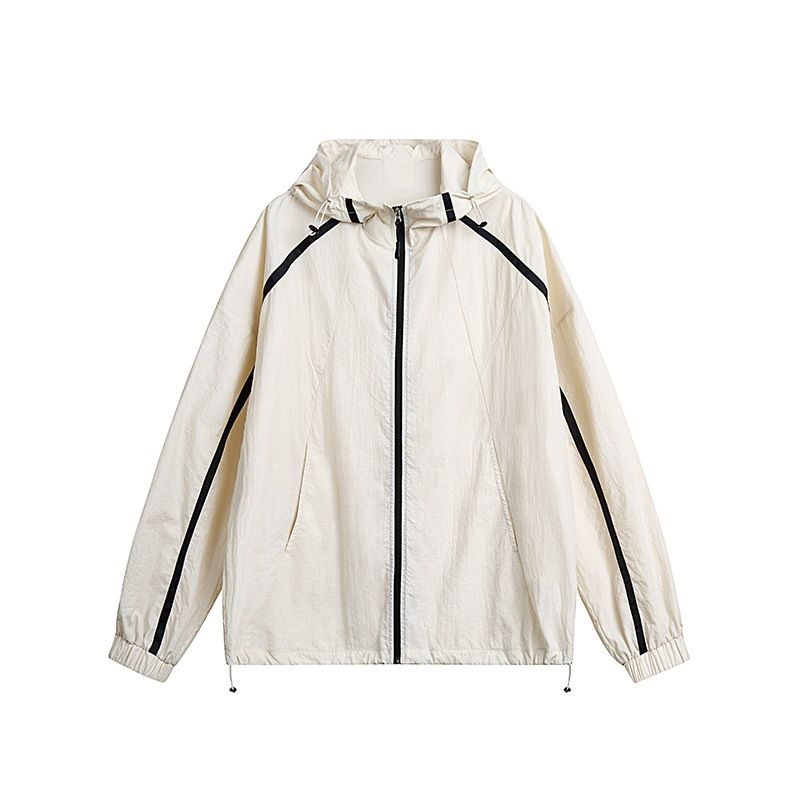 Jacke für Herren, Sommer, trendig, locker, leicht, atmungsaktiv, mit Kapuze, Sonnenschutz für Outdoor-Angeln_voghion.com