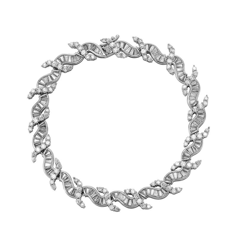INS Stijl 8mm Golfpatroon IJskristal Ketting Niche Ontwerp High End Vrouwelijke Armband Persoonlijkheid Eenvoudige Sleutelbeenketting Hand Sieraden_voghion.com