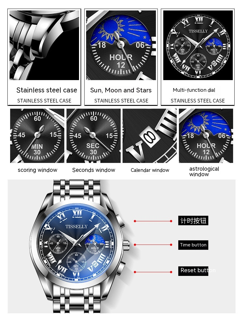 2023 nuovo orologio al quarzo da uomo di vendita caldo calendario orologio da uomo d'affari di moda orologio bagliore impermeabile_voghion.com