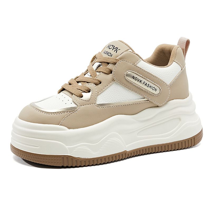 Scarpe da ginnastica casual bianche con suola spessa e rialzo per donna, autunno inverno 2024, di alta qualità_voghion.com