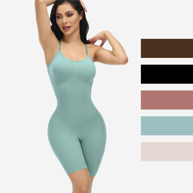 Kadın dikişsiz tek parça şekillendirici karın retraksiyonu kalça kaldırma plastik iç çamaşırı zayıflama korsesi_voghion.com