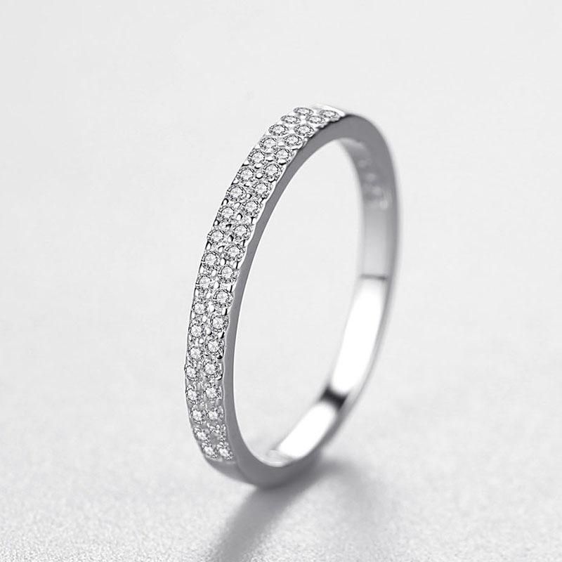 Tancise Classic Zircon Silver Ring Ladies Jewelry Wedding Promise Party Gift_voghion.com
