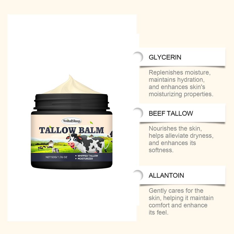 Rinderfett-Körperhaut glatt, zart, elastisch, verjüngend, feuchtigkeitsspendend Pflegecreme_voghion.com