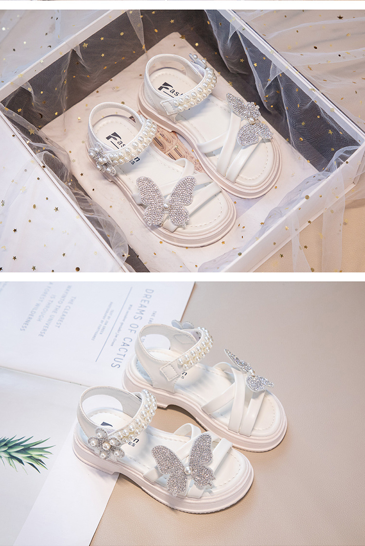 Scarpe Roman 2023 New Summer Girls' Princess Sandali versatili per bambini medi e grandi_voghion.com