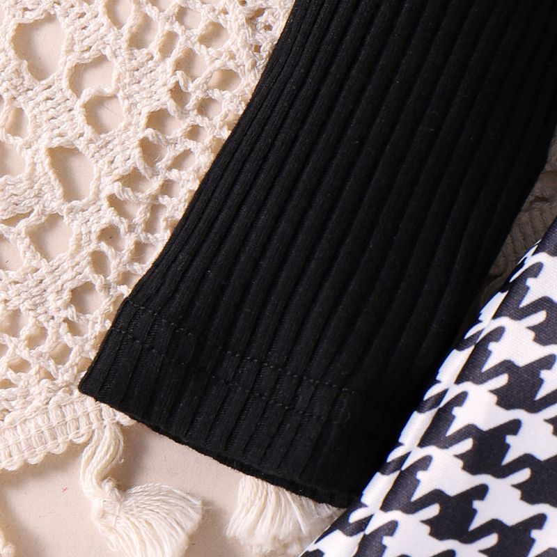 Moeder & Kinderen Babymeisje Pak Vliegende Mouwen Lange Mouwen Romper Broek Rok Sokken Hoofdtooi Driedelige Set_voghion.com