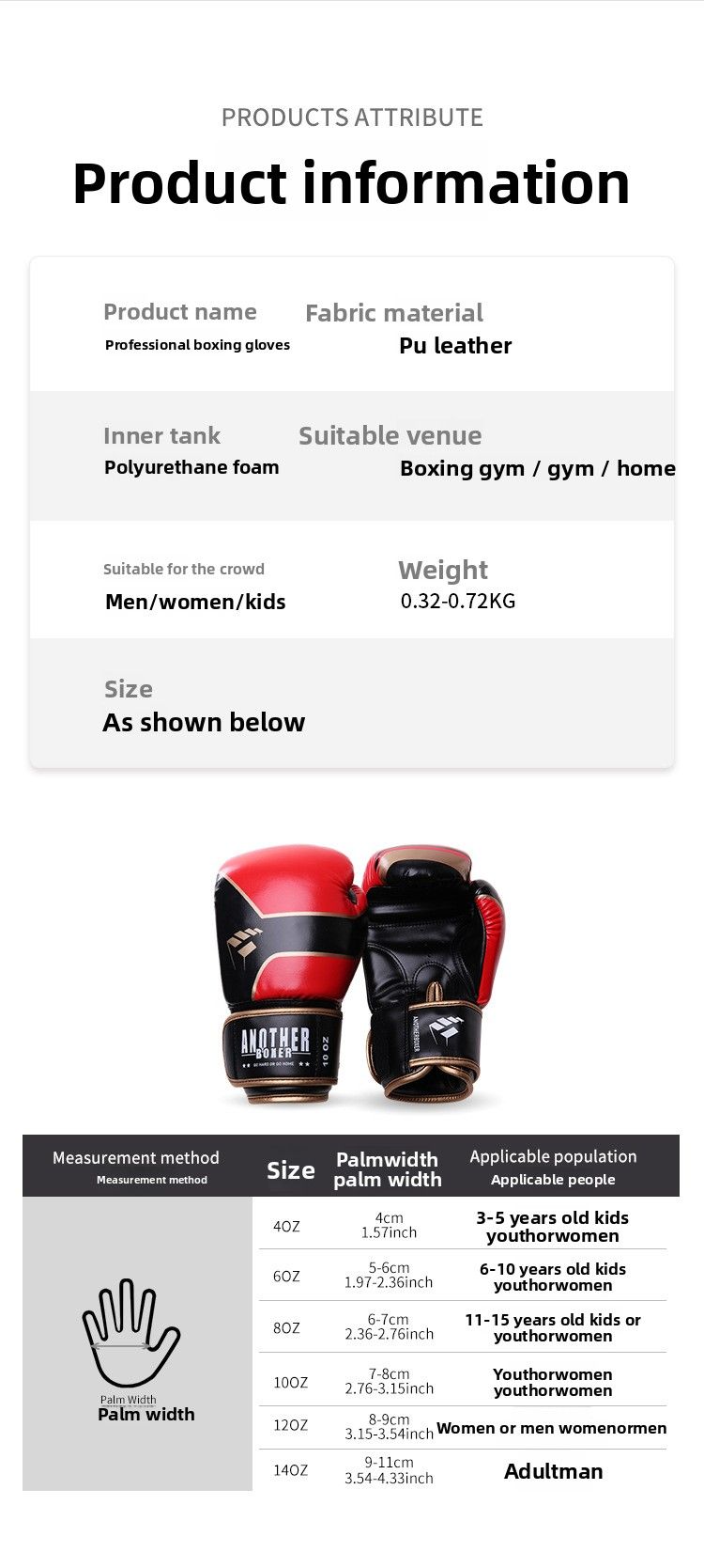 ANOTHERBOXER Guantoni da boxe per bambini e bambine con stampa multicolore_voghion.com