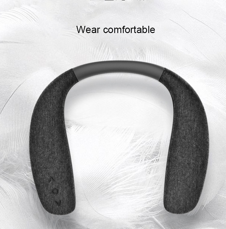 Neck Mount Bluetooth Speaker Wireless Wearable True Stereo Personal PortableSpeaker With Microphone Subwoofer Outdoor_voghion.com