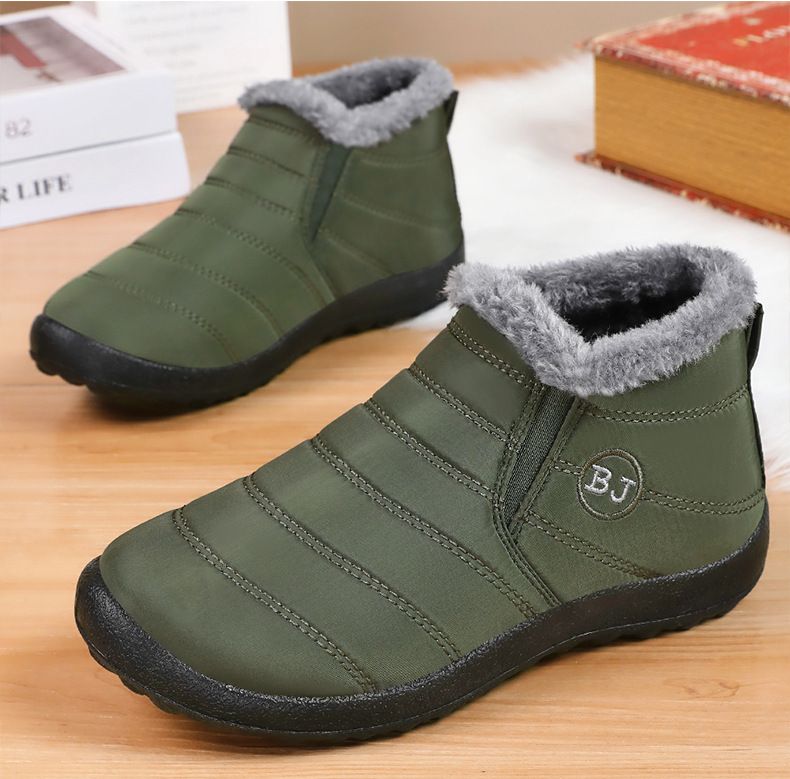 Damenschuhe Baumwollschuhe Winter Neue Außenhandel Paar Schneestiefel Plus Samt Verdickte Baumwollstiefel Polyurethan Warme Freizeitschuhe_voghion.com