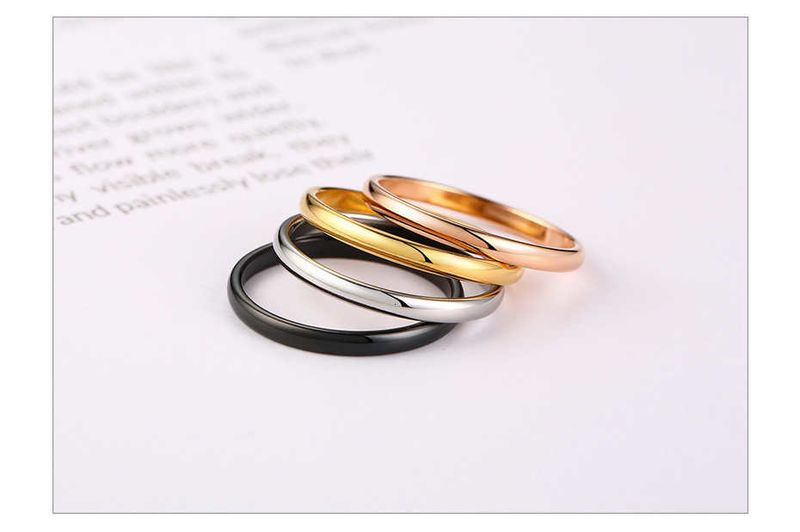 Vnox 2mm Anelli sottili per donne e ragazze in acciaio inossidabile massiccio Set minimalista Elegante anello di coda per feste Taglia extra piccola #3- #10_voghion.com
