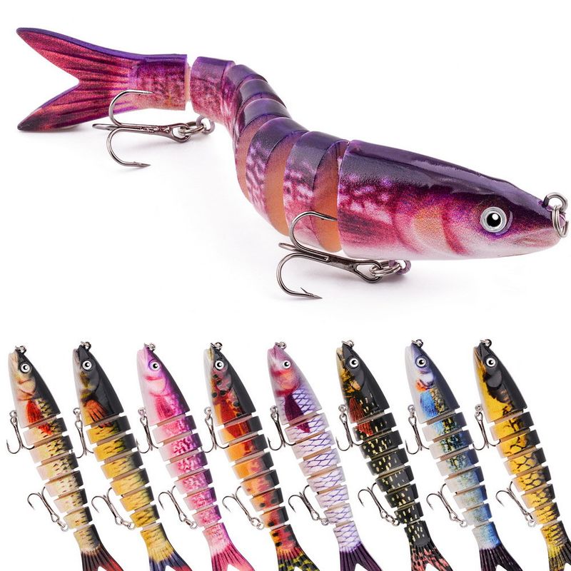 Çok Bölmeli Loach Biyonik Seti Uzun Atışlı Yavaş Batışlı 13,5 cm 17 g Gerçekçi 8 Bölmeli Sert Yem Balıkçılık Yemi_voghion.com