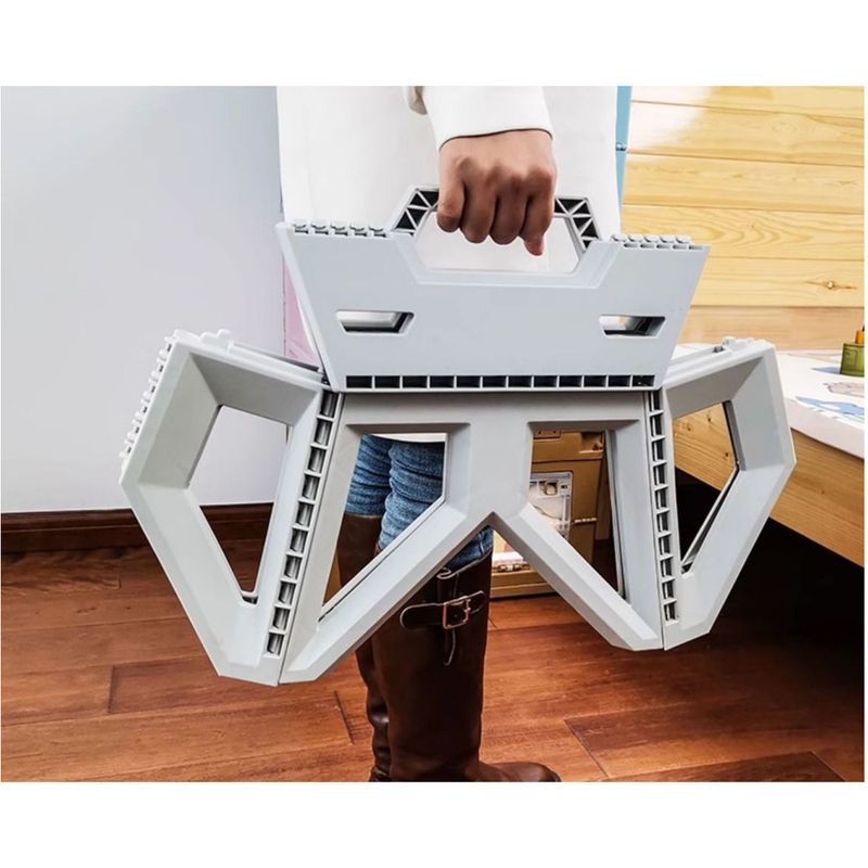 Japanese Outdoor Camping Folding Military Style Foldable Fishing Stool Ice Water Bucket Maza Small Bench Chair_voghion.com