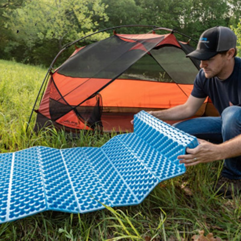 Nid d'œuf de couchage épais pour étudiant, tente de randonnée, tapis de camping en plein air, fente en nid d'abeille_voghion.com