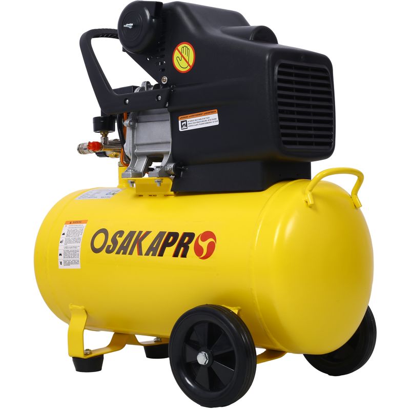 3.5HP Portable 10 Gallons Oil-Lubricated Air Compressor Tank Ultra Quiet Horizontal Tank Adjustable Pressure With Built-in Wheel_voghion.com