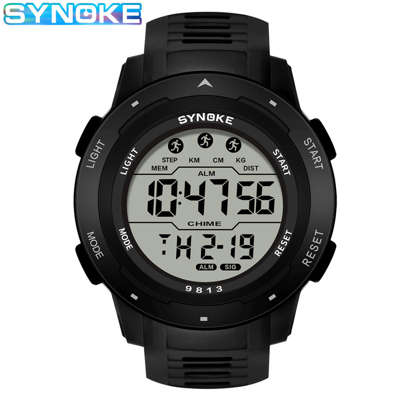 Factory Goods Men's Sports Electronic Multi-Function Waterproof Luminous Large Screen Outdoor Hiking Watch Running_voghion.com