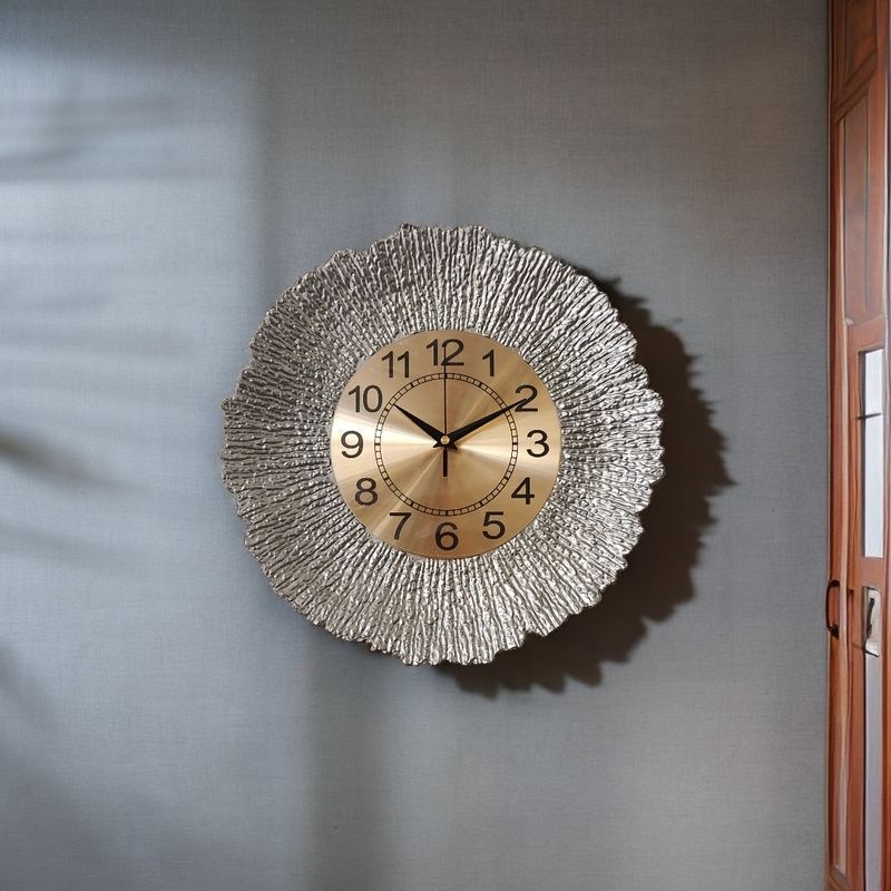 Postmoderne Wanduhr, modisch, einfach, kreativ, für Wohnzimmer, Schlafzimmer, still, dekorativ, modern, Stein, Eisen, Kunst_voghion.com