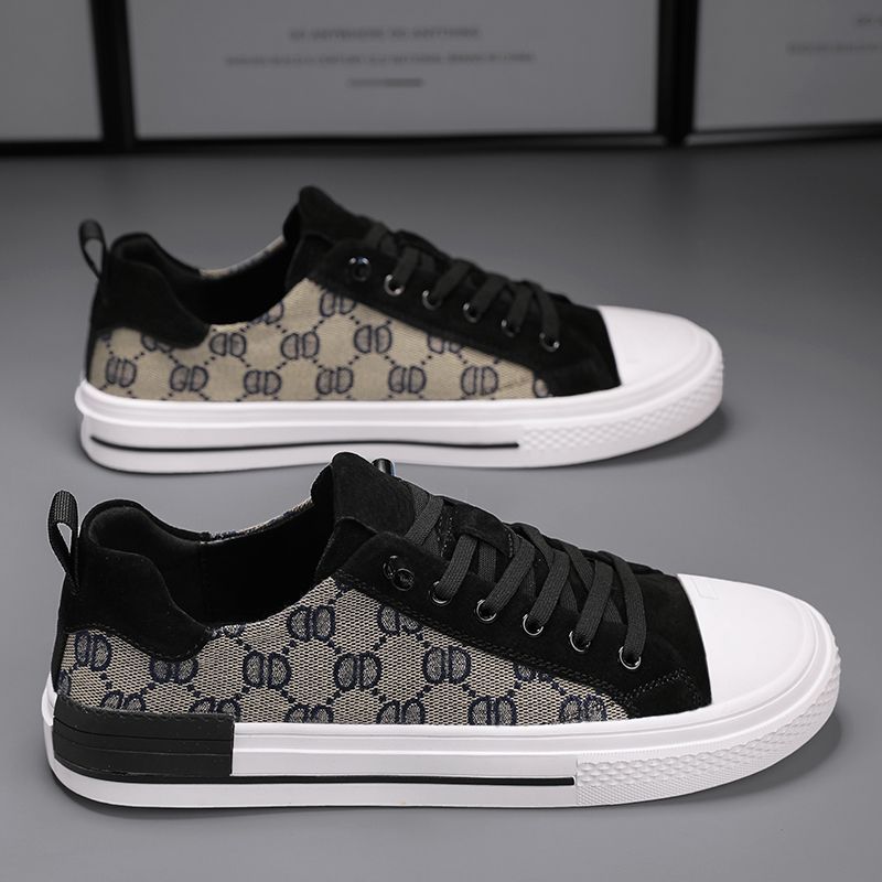 Canvas 2024, trendy modieuze lage boardschoenen, lichtgewicht veelzijdig, ademend en casual in de zomer, small wit_voghion.com