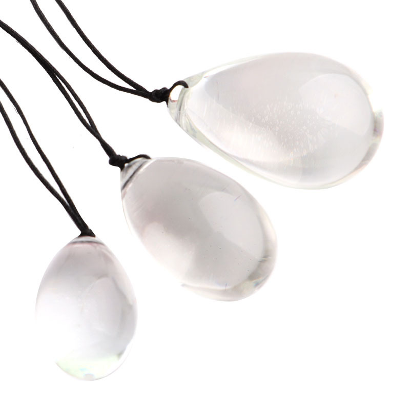 Perline di vetro trasparente Back Court Pull Bead l Ball Butt Plug 21/25/30mm Diametro Sesso anale Tos per donna uomo_voghion.com