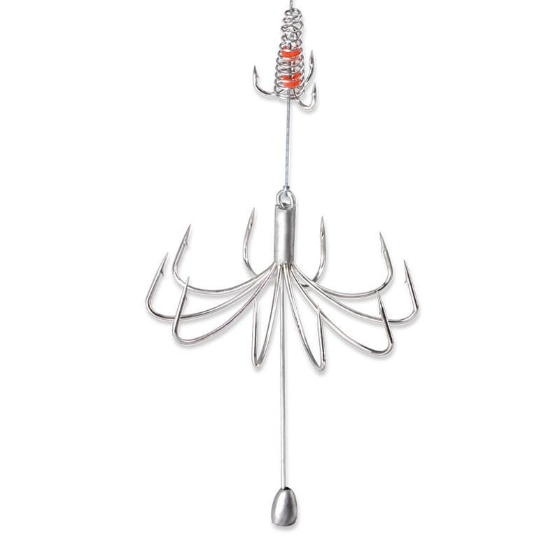 Neu Zehn Klaue Anker Gebunden Gott ICH Liebe Erfindung Automatische Angeln Getriebe Fisch Haken_voghion.com