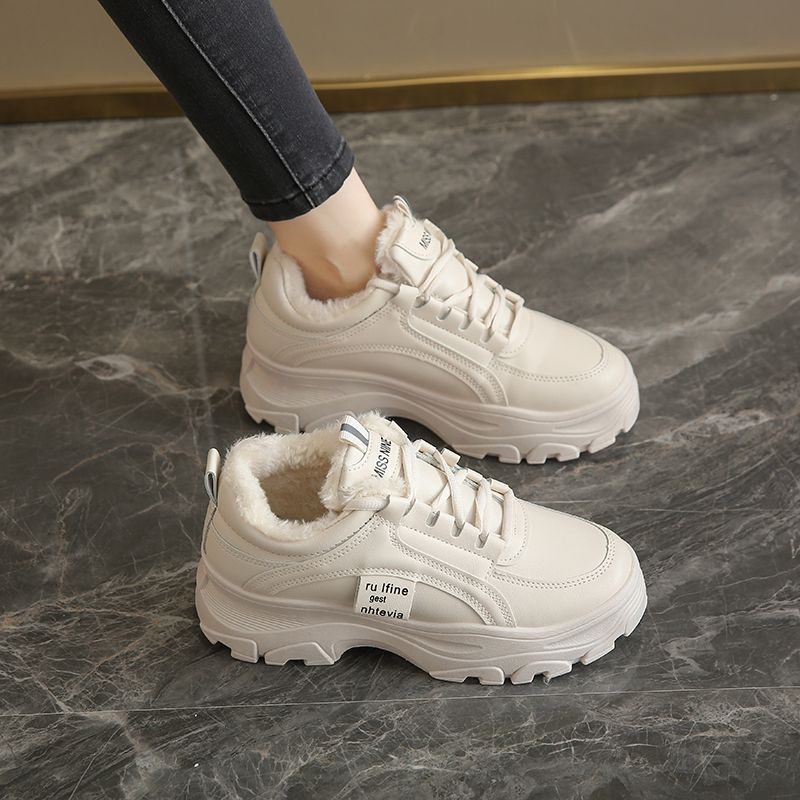 2023 Autumn/Winter New Versatile Casual Shoes with Plush, Warm, Waterproof, and Anti slip Outdoor_voghion.com