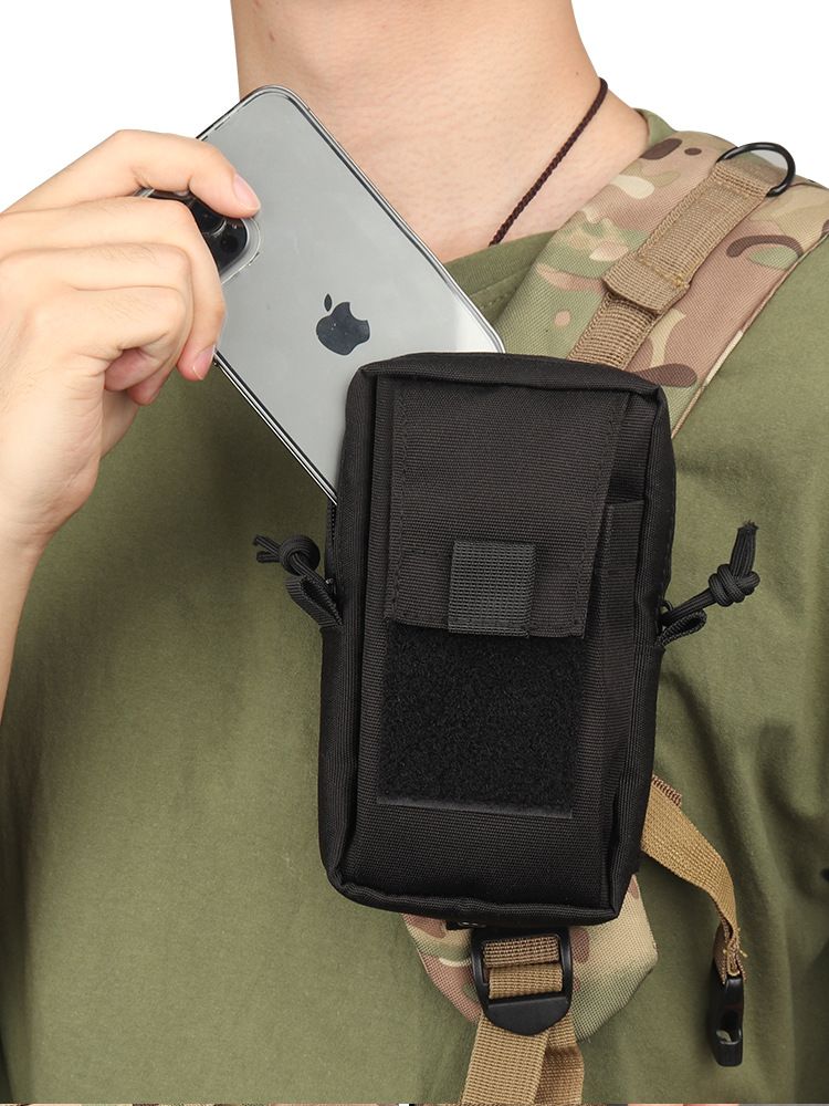 Multifunctional Portable Military Fan Molle First Aid Kit Tactical Camping Mountaineering Mobile Phone Bag_voghion.com