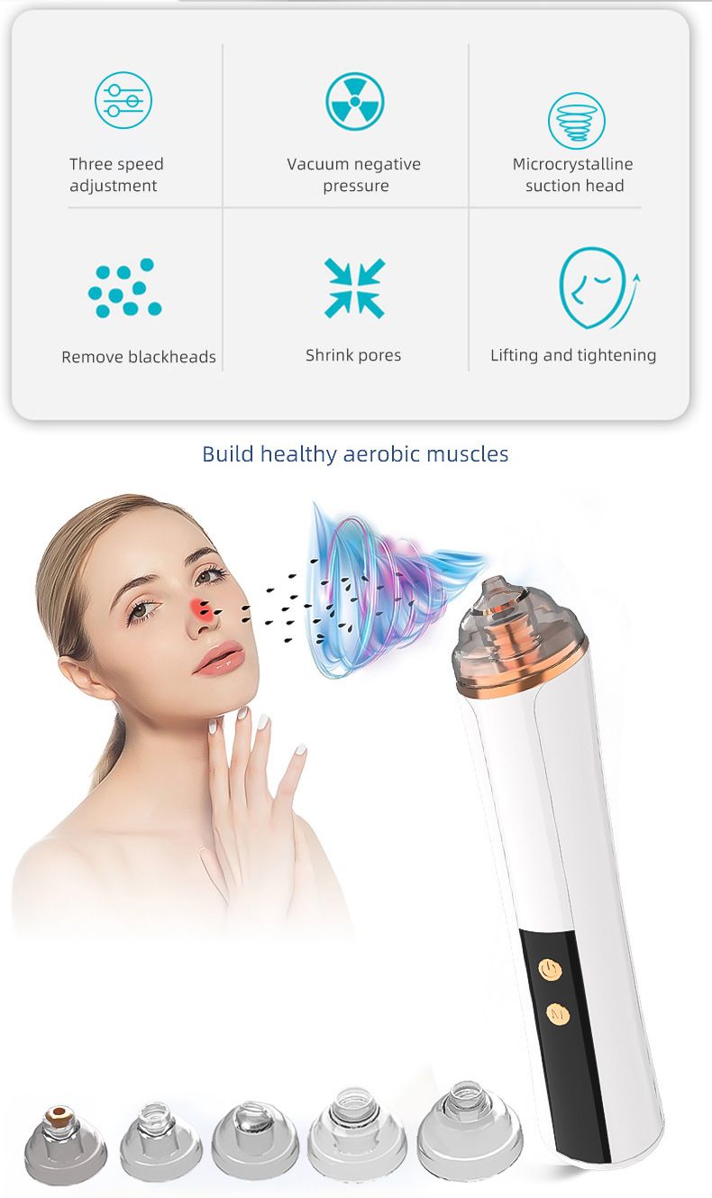 Saug-Mitesser-Haushaltswerkzeug, elektrisches Tiefenreinigungsgerät zum Verkleinern der Poren, Akne- und Porenreinigungs-Einführungsgerät, Poren,_voghion.com