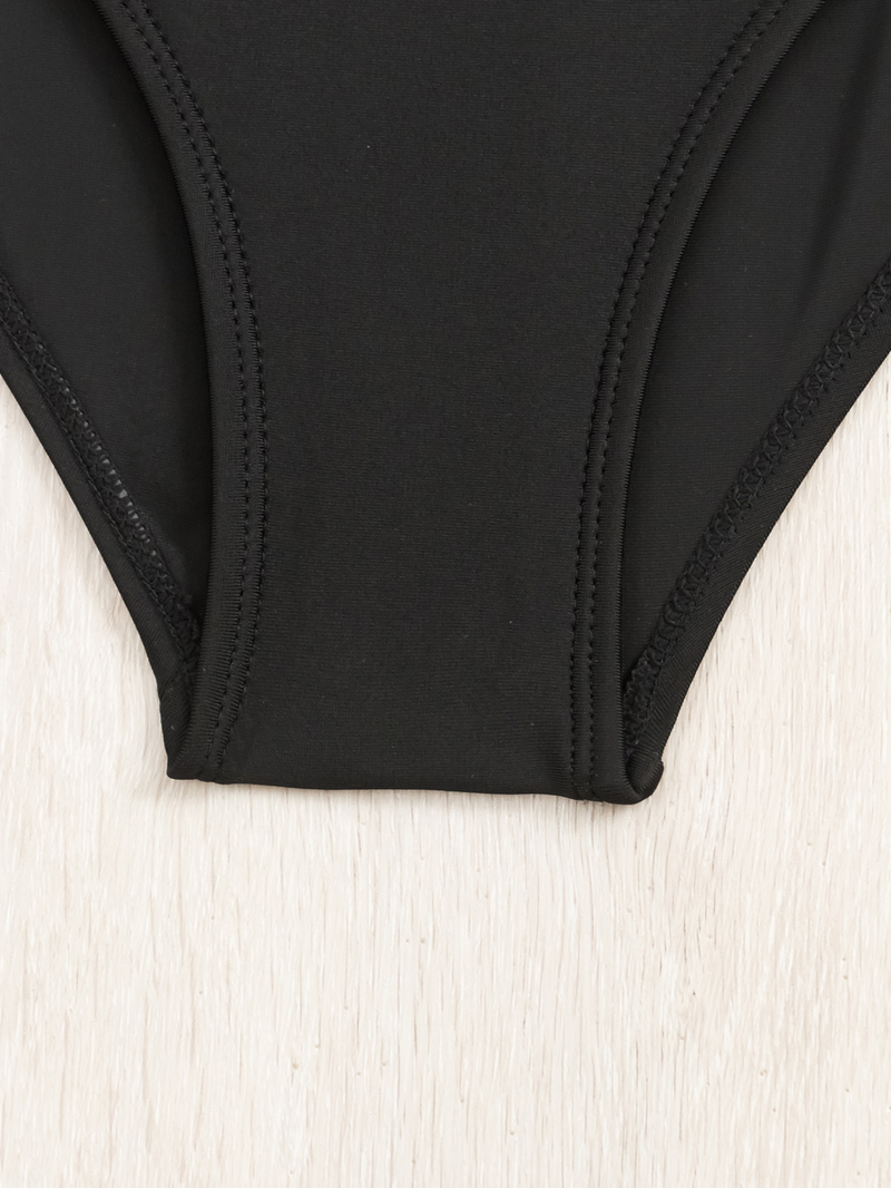 Abbigliamento da donna Costume intero sexy Costume da bagno conservatore tinta unita_voghion.com