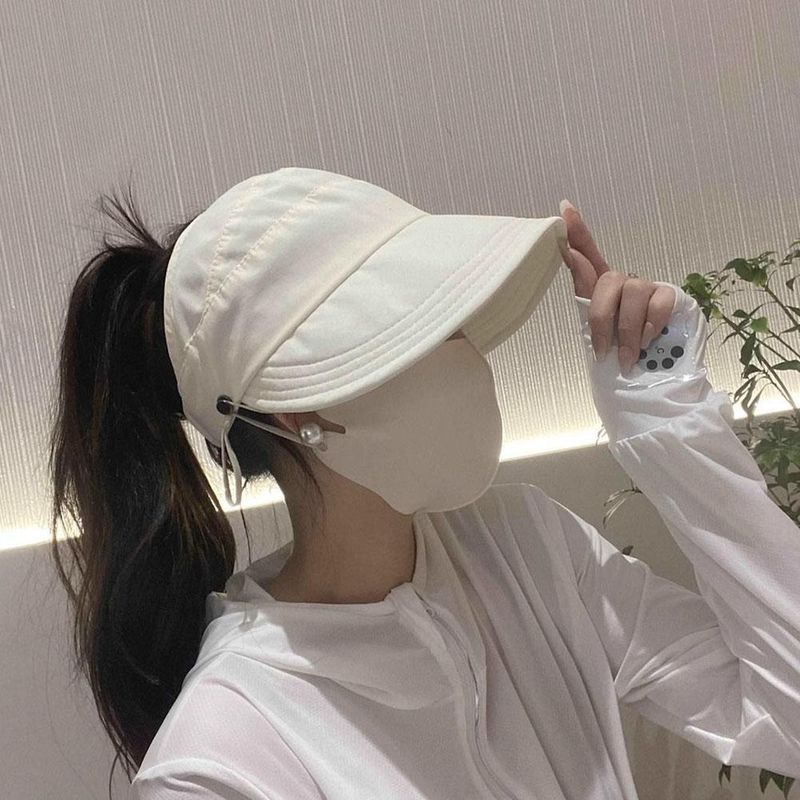 New Arrivals Summer UV Adjustable Drawstring Fisherman Cap Visors Portable Hats Brim Wide Foldable Sun Hat Protection N2P9_voghion.com
