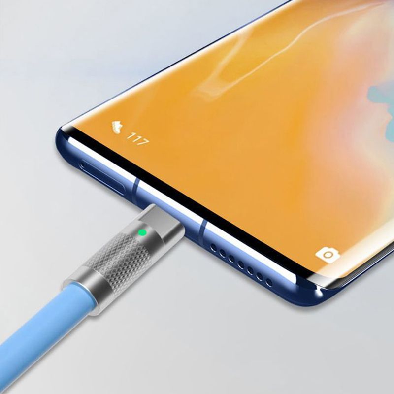 120w 6a Super Fast PD Type Liquid Silicone Quick Charge 1M 2M USB-C Charger Cable_voghion.com